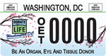 DC DMV Tag Donate Life