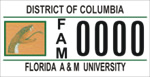 DC DMV Tag Florida A&M University