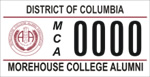 DC DMV Tag Morehouse College Alumni