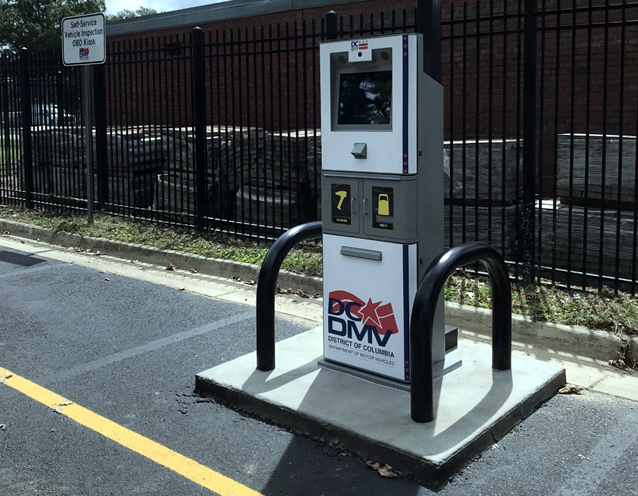 DC DMV Self-Service Vehicle Emissions Inspection Kiosk - Takoma Park