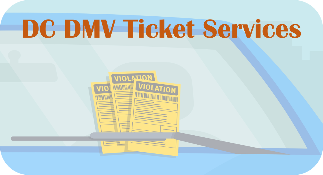 DC DMV's Ticket Services Webpage