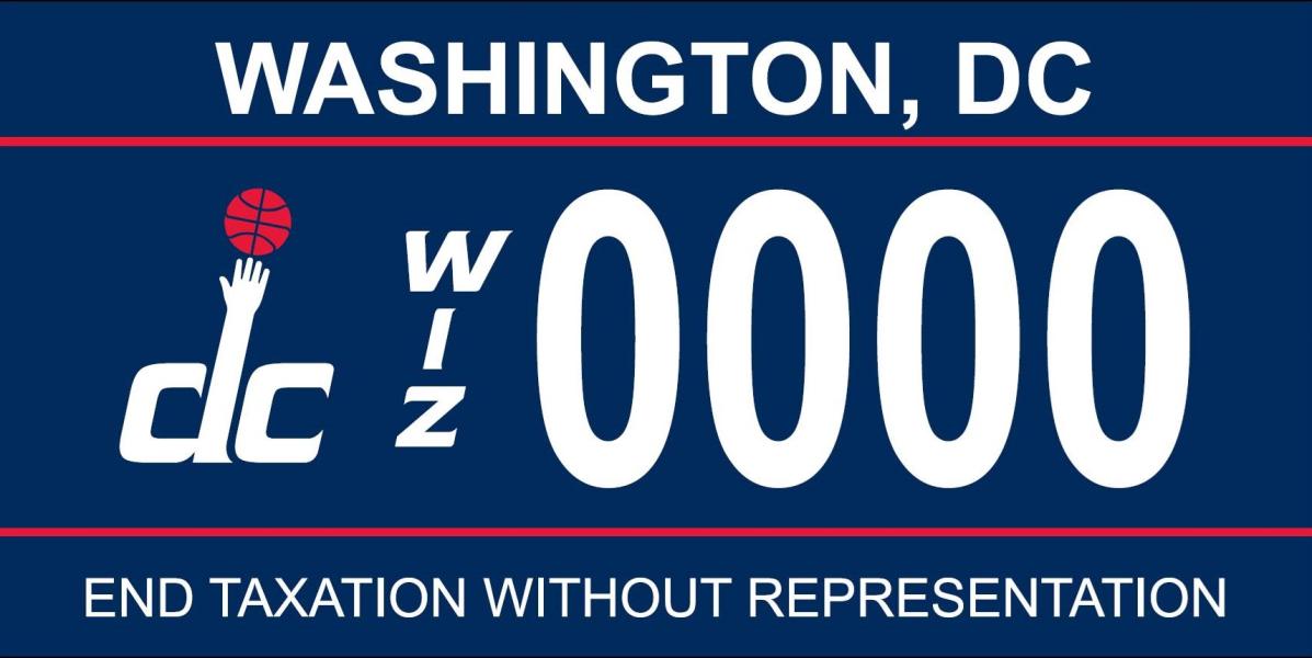 Washington Wizards Vehicle Tags