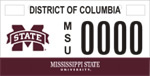 DC DMV Tag Mississippi State University